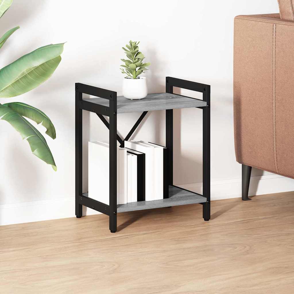 vidaXL Bücherregal Grau Sonoma 40 x 30 x 48,5 cm Holzwerkstoff