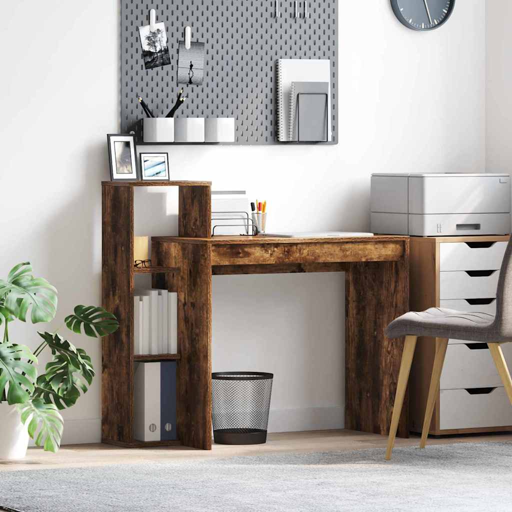 vidaXL Schreibtisch Geräucherte Eiche 100 x 40 x 90 cm Holzwerkstoff