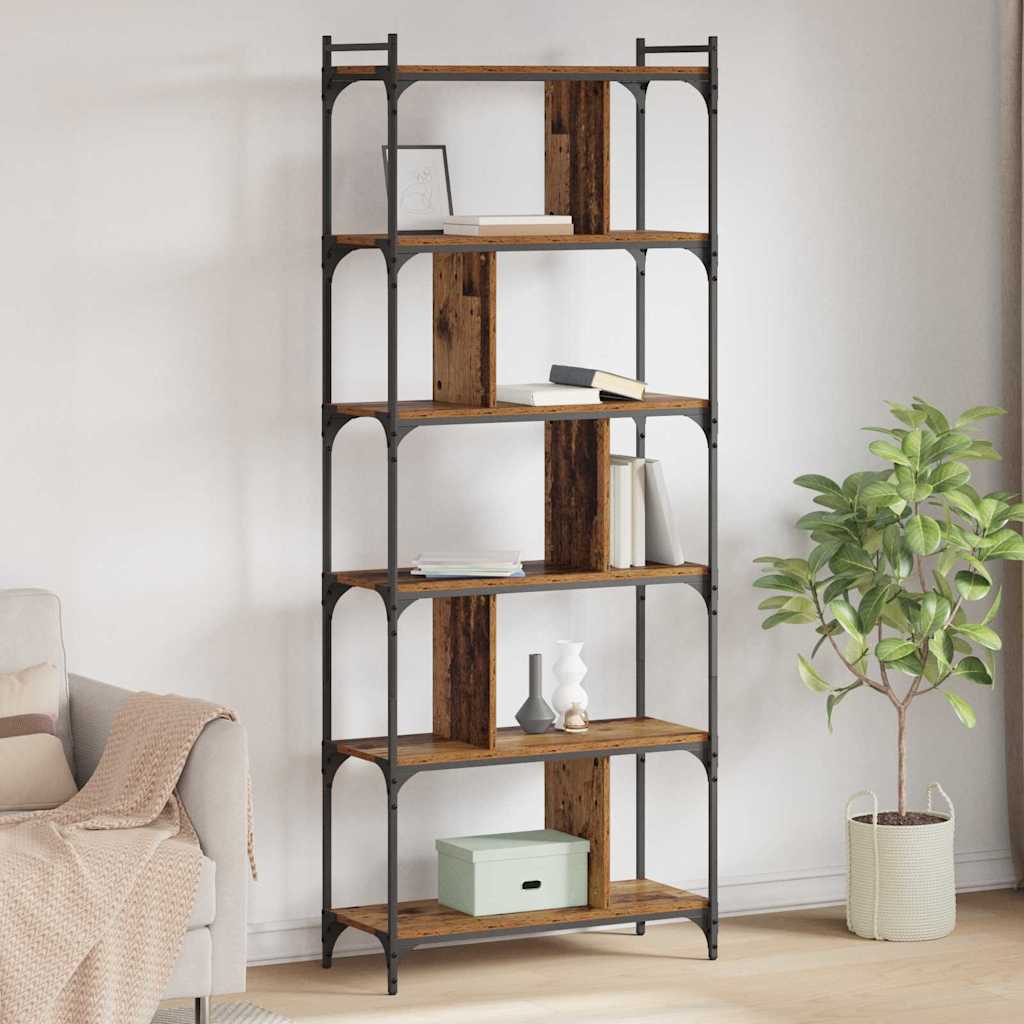vidaXL Bücherregal Altholz 76 x 32 x 192 cm Holzwerkstoff