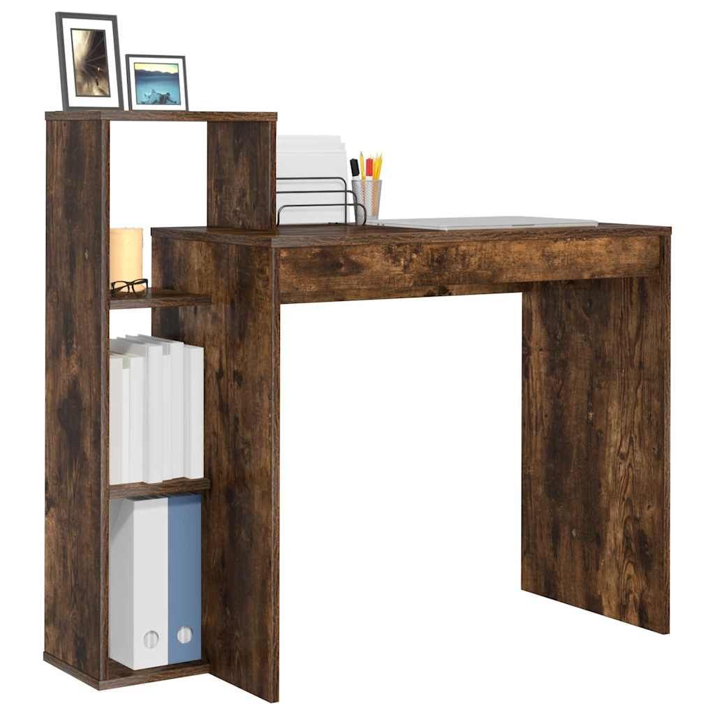 vidaXL Schreibtisch Geräucherte Eiche 100 x 40 x 90 cm Holzwerkstoff - Image 3