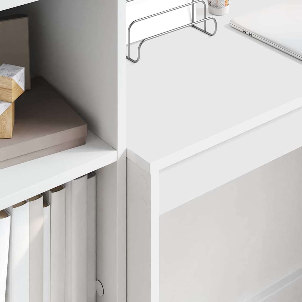 vidaXL Schreibtisch Sonstiges Weiß 100 x 40 x 76 cm Holzwerkstoff - Image 4