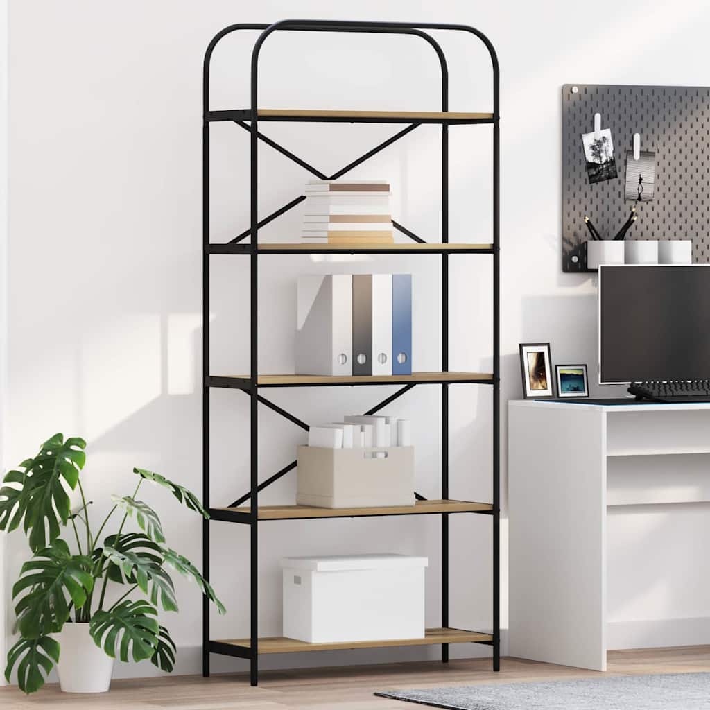 vidaXL Regal Artisan-Eiche 80 x 30 x 183 cm Holzwerkstoff