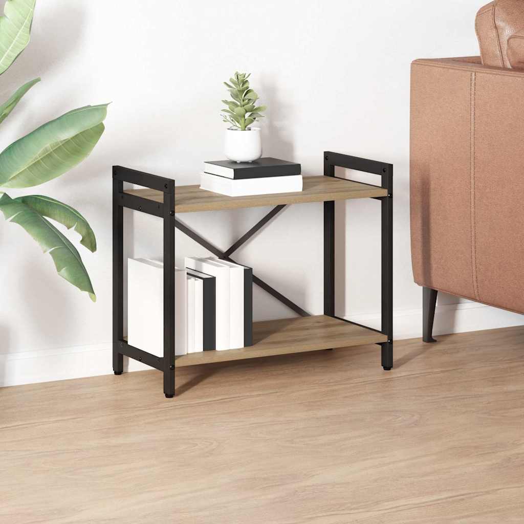 vidaXL Bücherregal Artisan-Eiche 60 x 30 x 48,5 cm Holzwerkstoff