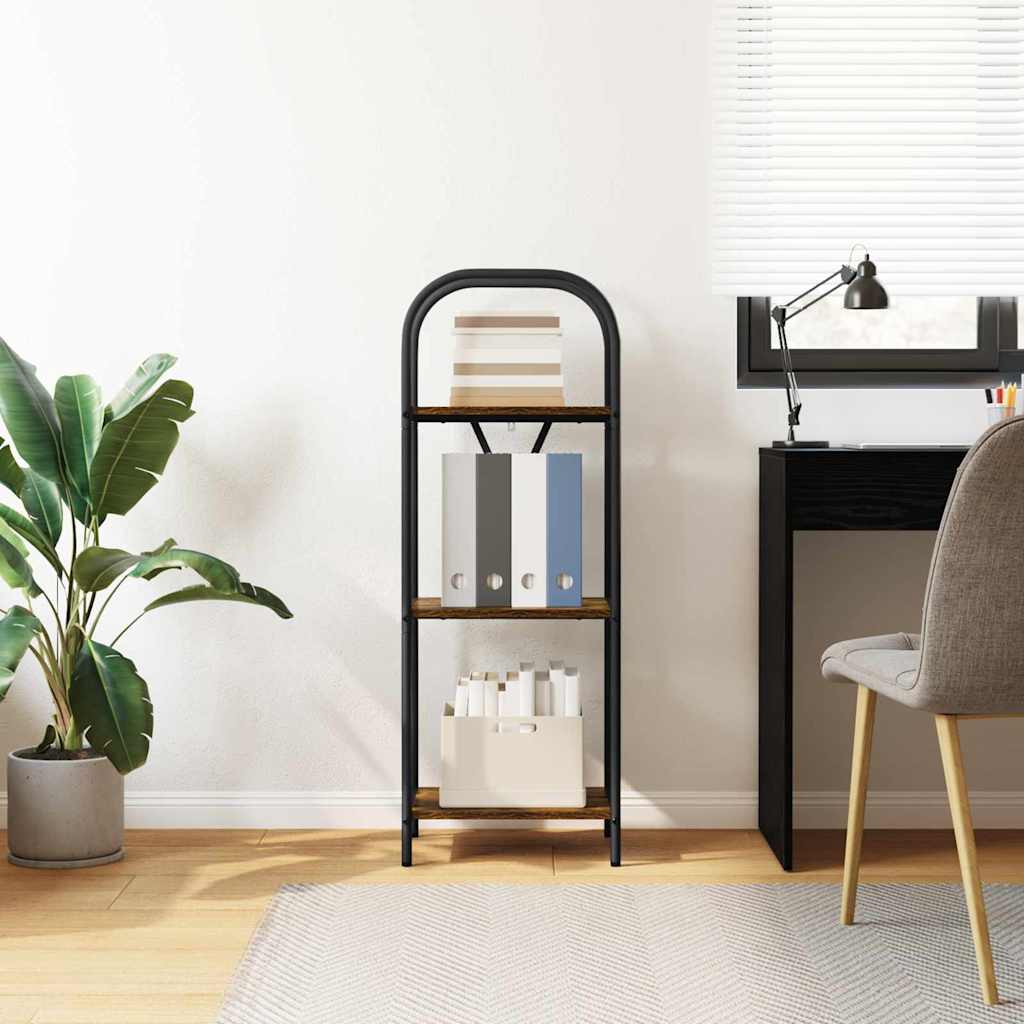 vidaXL Regal Räuchereiche 40 x 30 x 109 cm Holzwerkstoff - Image 4