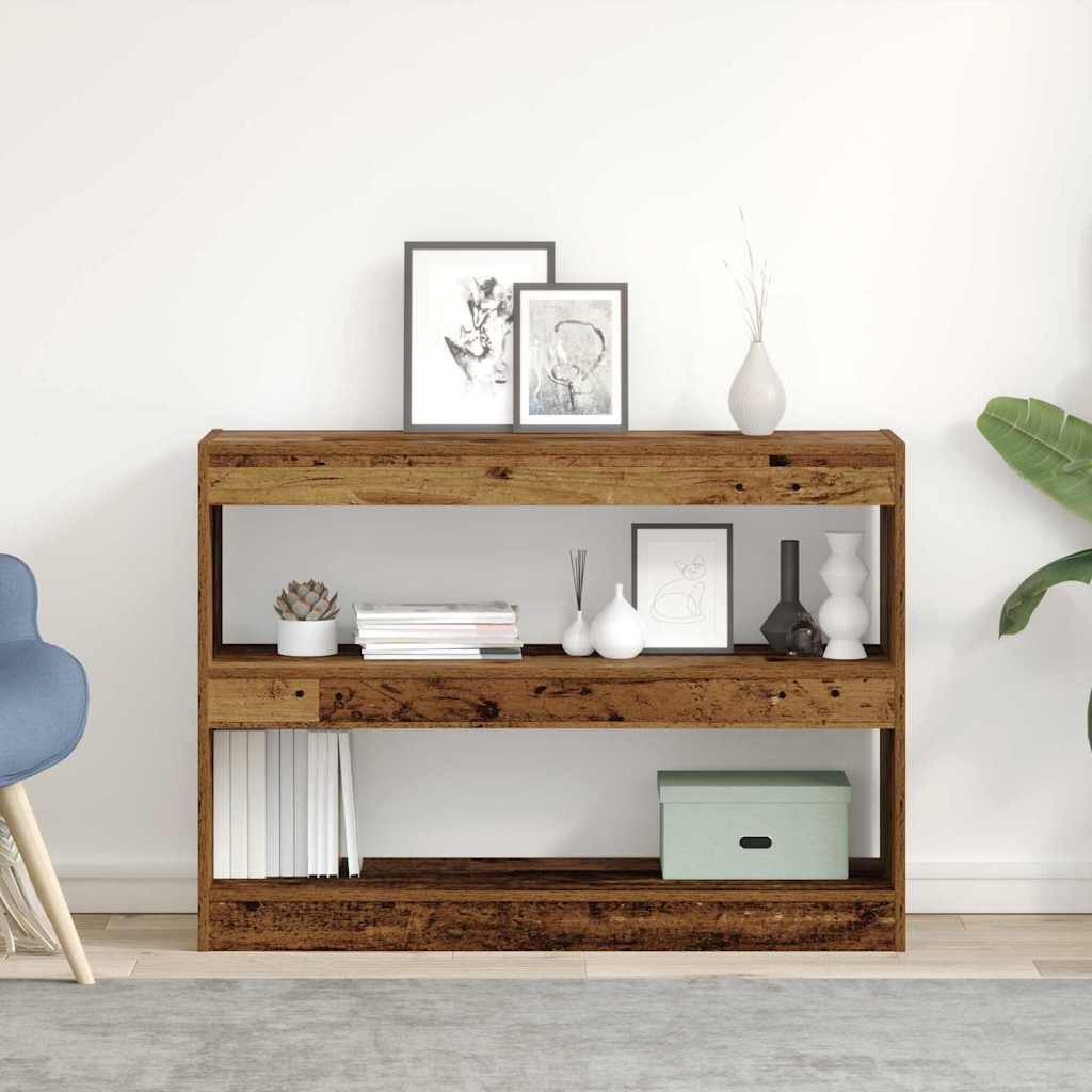 vidaXL Bücherregal Altholz 100 x 30 x 72 cm Holzwerkstoff
