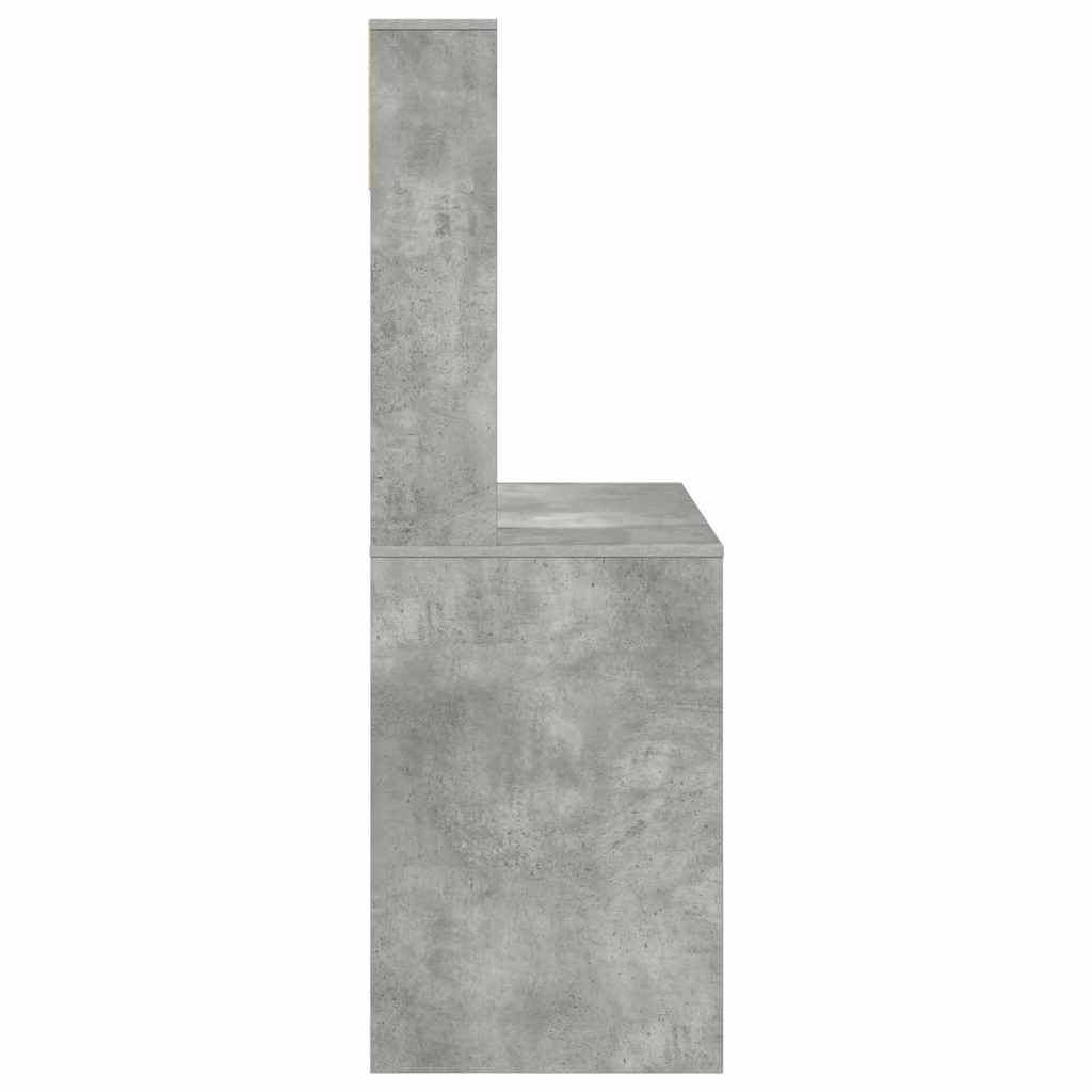 vidaXL Schreibtisch Beton Grau 91 x 50 x 149 cm Holzwerkstoff - Image 6