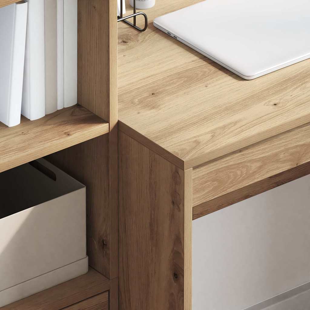 vidaXL Schreibtisch Artisan-Eiche 100 x 50 x 76 cm - Image 4