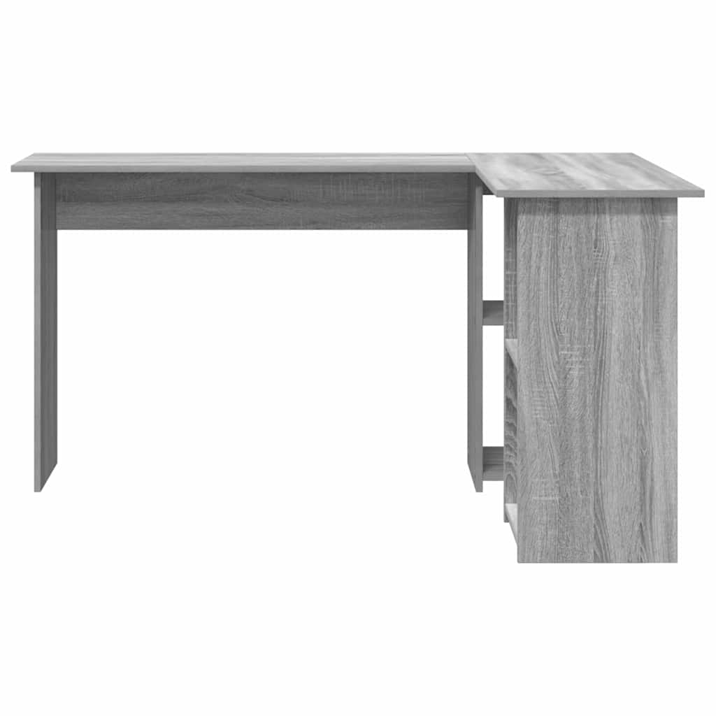 vidaXL Schreibtisch Graues Sonoma 142 x 102 x 73 cm Holzwerkstoff - Image 5