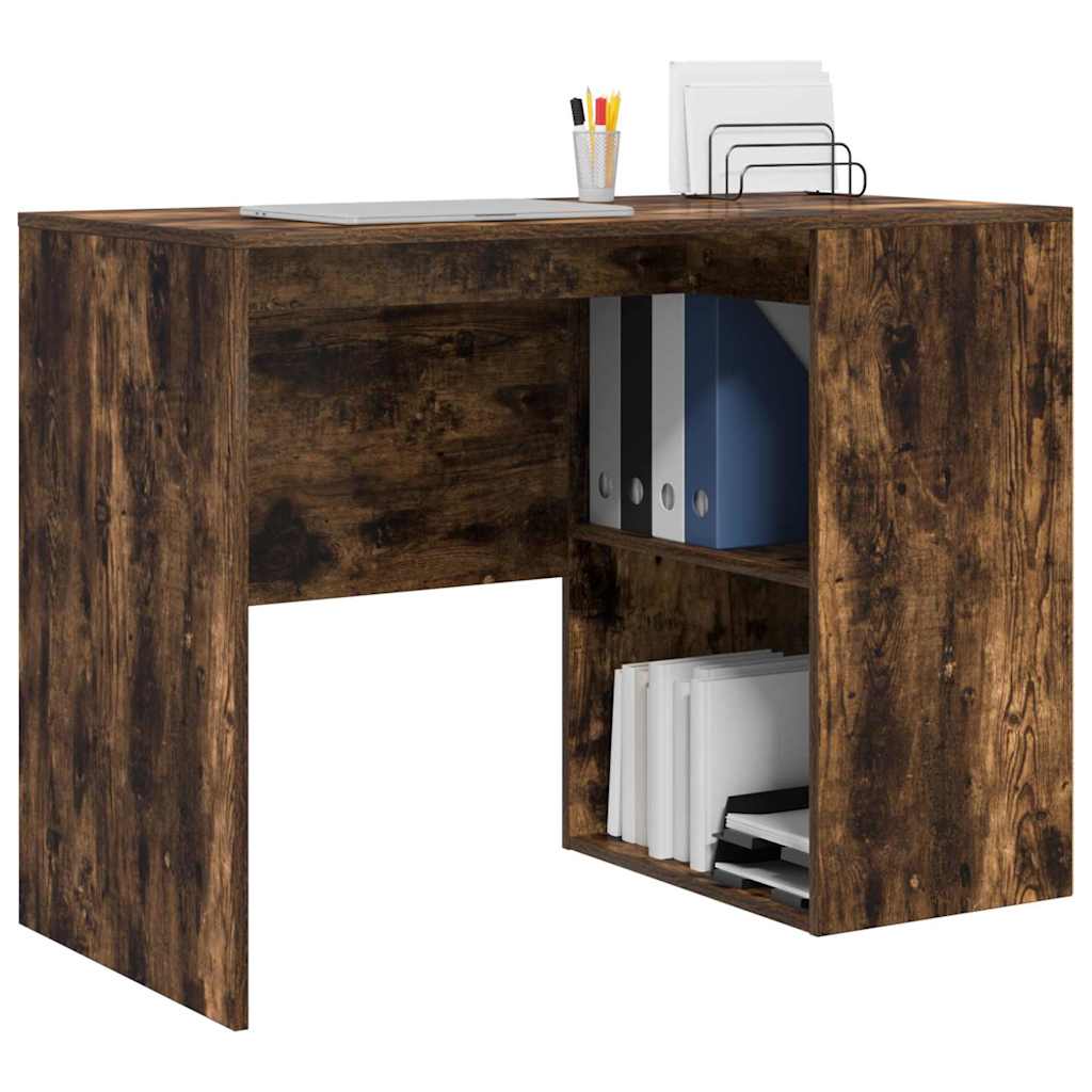vidaXL Schreibtisch Geräucherte Eiche 102 x 50 x 75 cm Holzwerkstoff - Image 3