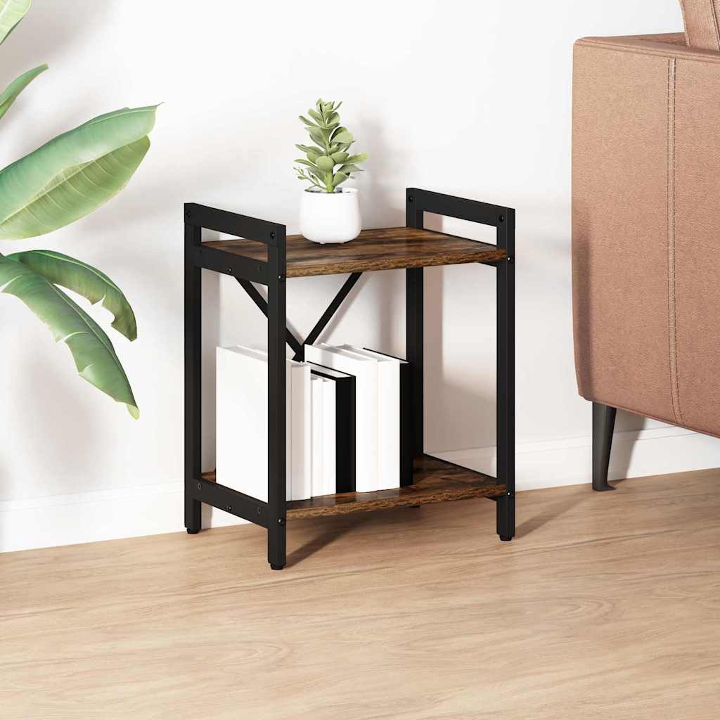 vidaXL Bücherregal Räuchereiche 40 x 30 x 48,5 cm Holzwerkstoff
