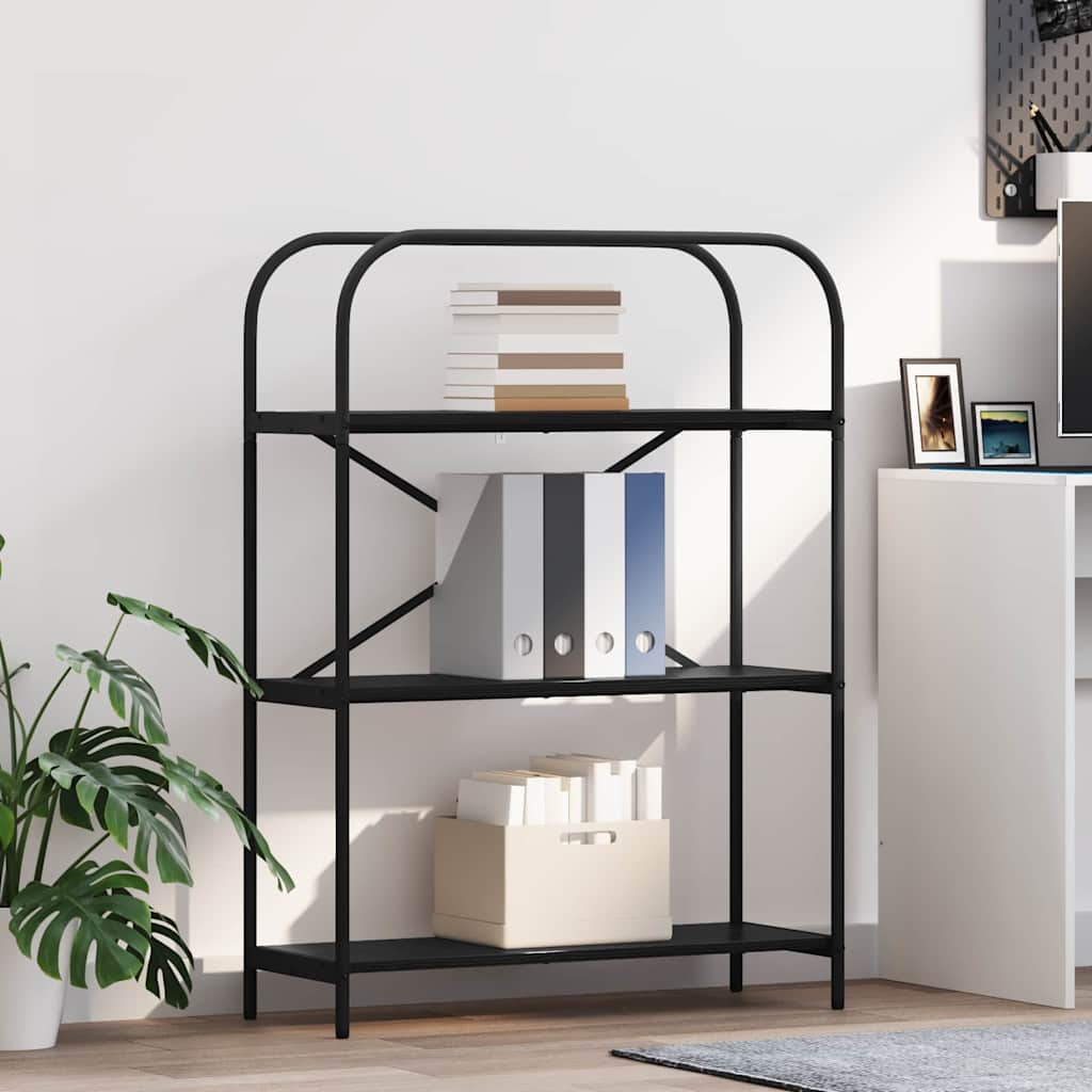 vidaXL Regal Schwarz Eichen-Optik 80 x 30 x 109 cm Holzwerkstoff