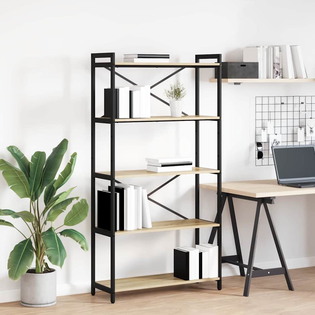 vidaXL Bücherregal Sonoma-Eiche 80 x 30 x 153 cm Holzwerkstoff