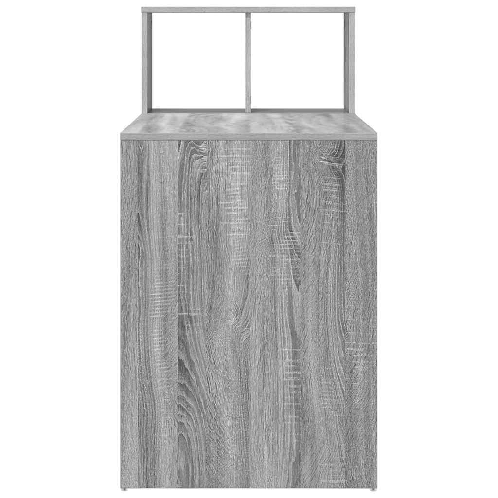 vidaXL Schreibtisch Graues Sonoma 108 x 55 x 103.5 cm Holzwerkstoff - Image 6