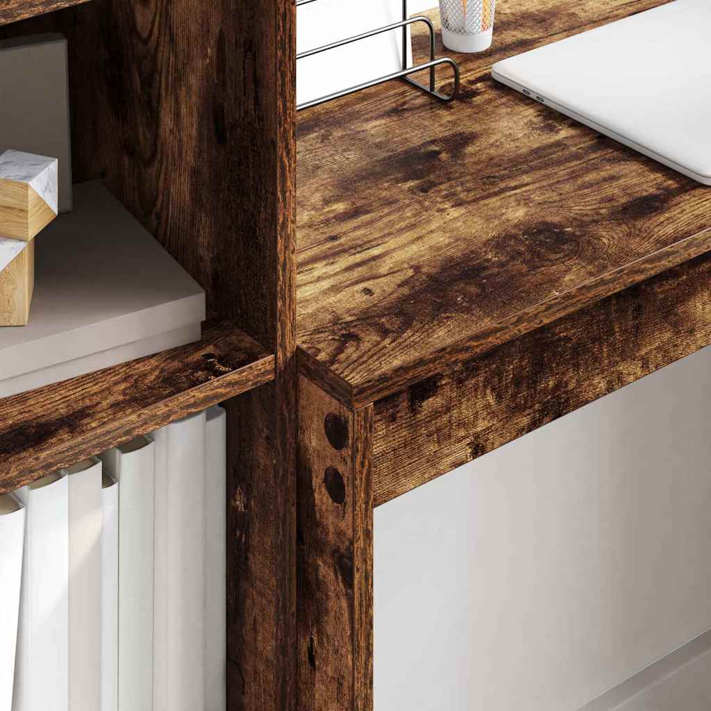 vidaXL Schreibtisch Geräucherte Eiche 80 x 40 x 76 cm - Image 4