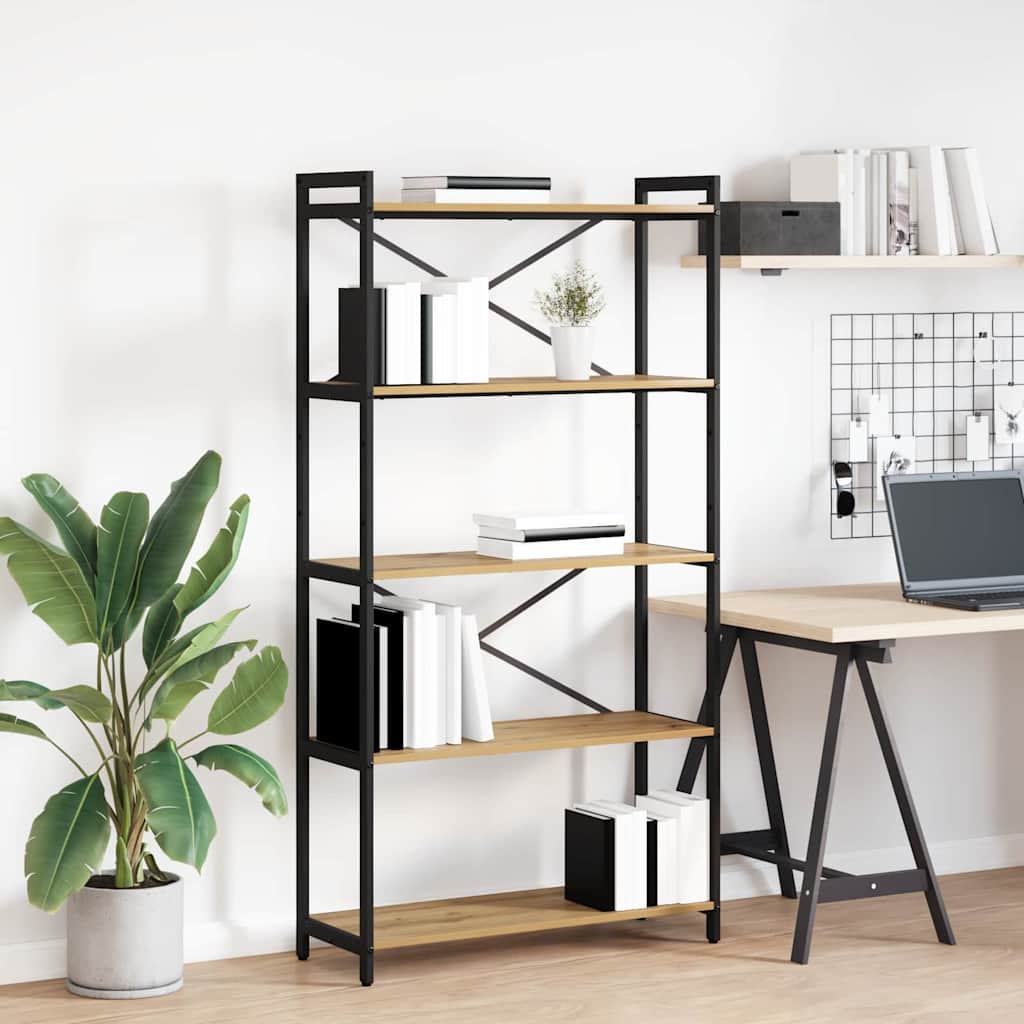 vidaXL Bücherregal Artisan-Eiche 80 x 30 x 153 cm Holzwerkstoff