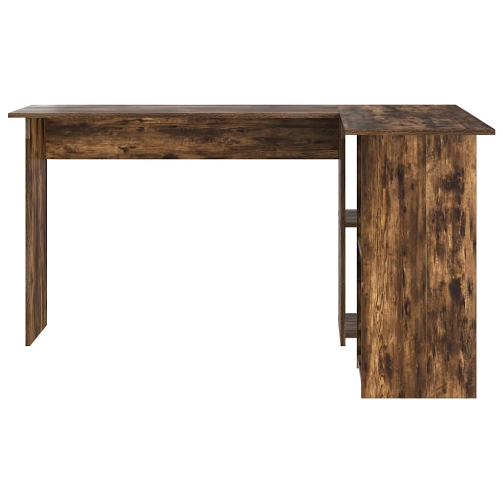 vidaXL Schreibtisch Geräucherte Eiche 142 x 102 x 73 cm Holzwerkstoff - Image 5