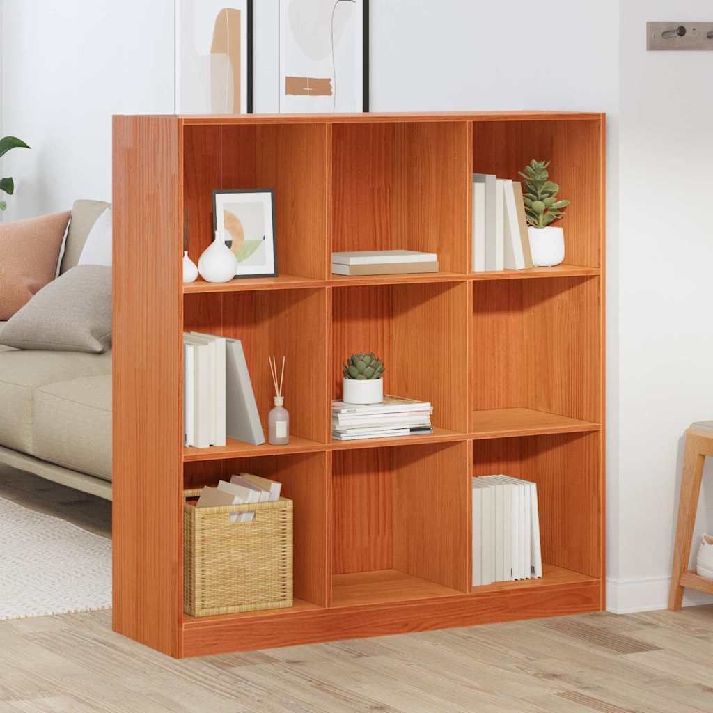 vidaXL Bücherregal / Raumteiler Wachsbraun 104 x 33 x 110 cm