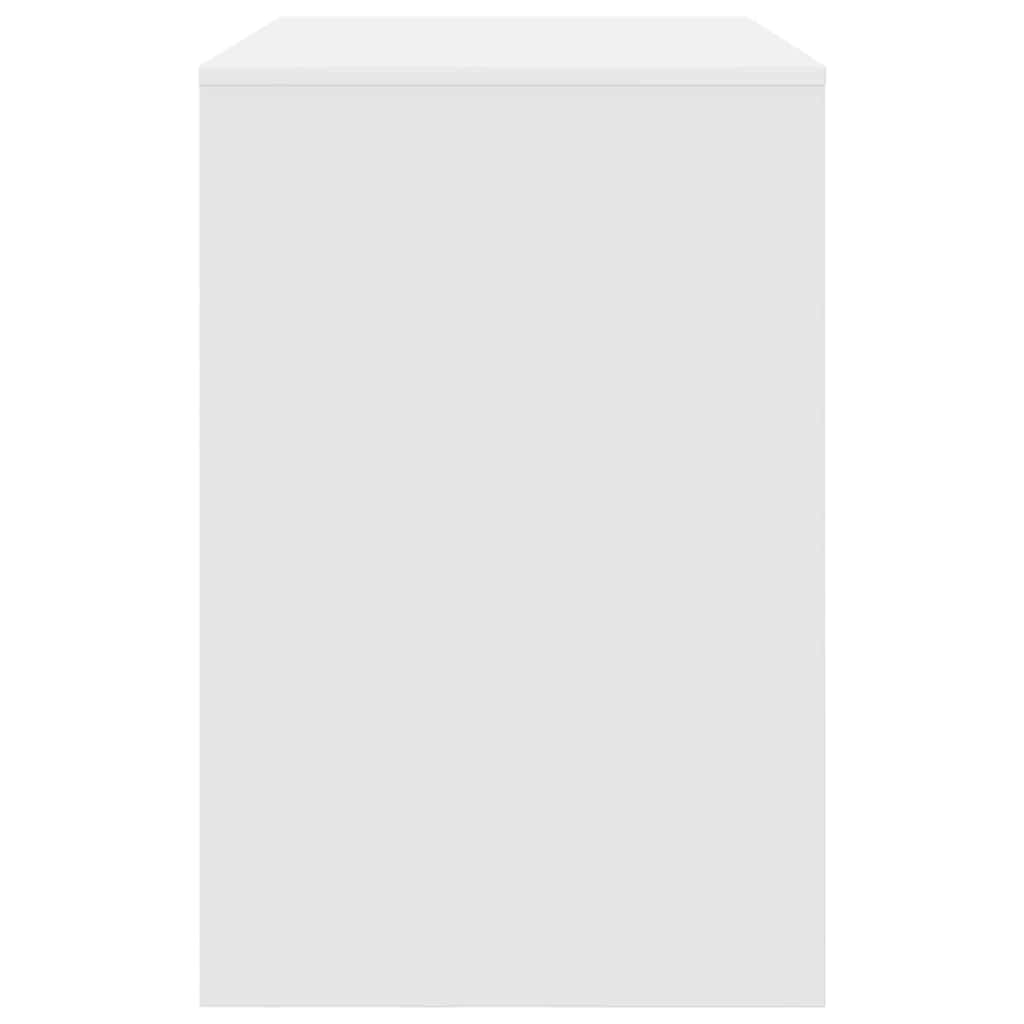 vidaXL Schreibtisch mit Regal Weiß 102 x 50 x 75 cm Holzwerkstoff - Image 6