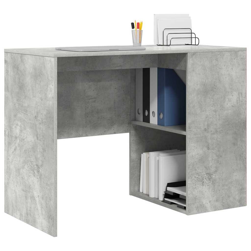 vidaXL Schreibtisch Beton Grau 102 x 50 x 75 cm Holzwerkstoff - Image 3
