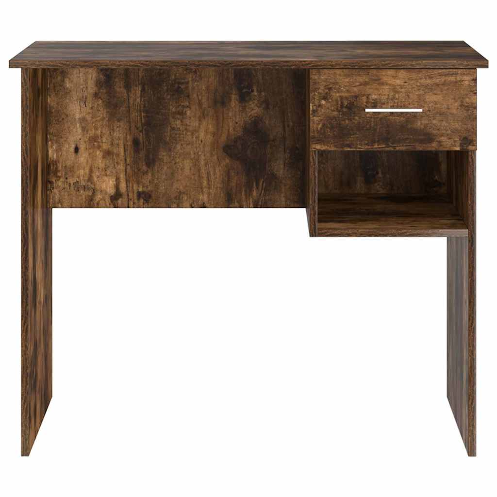 vidaXL Schreibtisch Geräucherte Eiche 90 x 49 x 75 cm Holzwerkstoff - Image 6