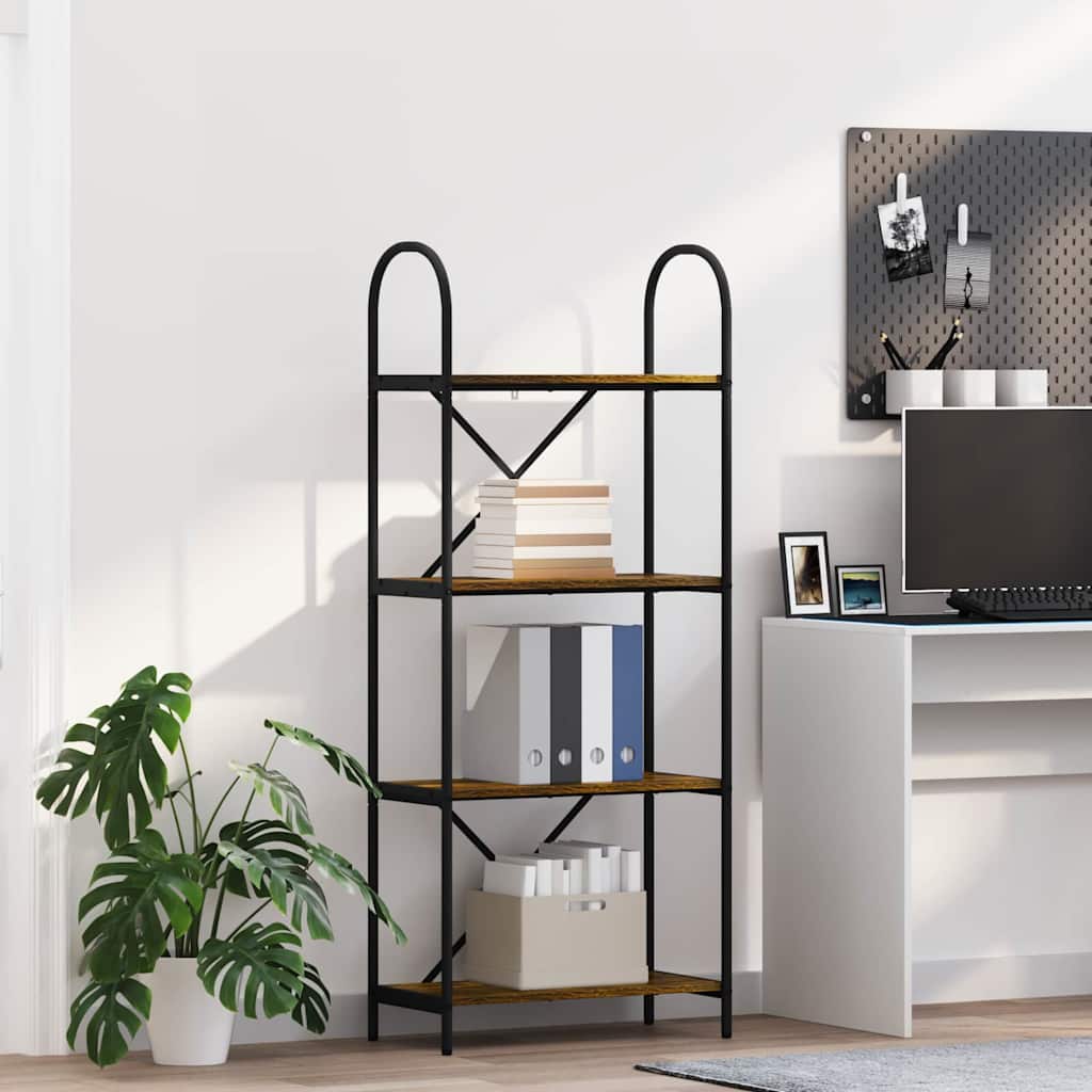 vidaXL Regal Räuchereiche 60 x 30 x 146 cm Holzwerkstoff