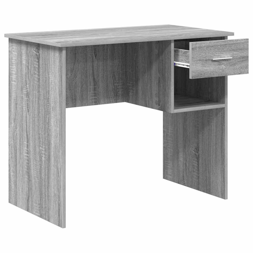 vidaXL Schreibtisch Graues Sonoma 90 x 49 x 75 cm Holzwerkstoff - Image 5