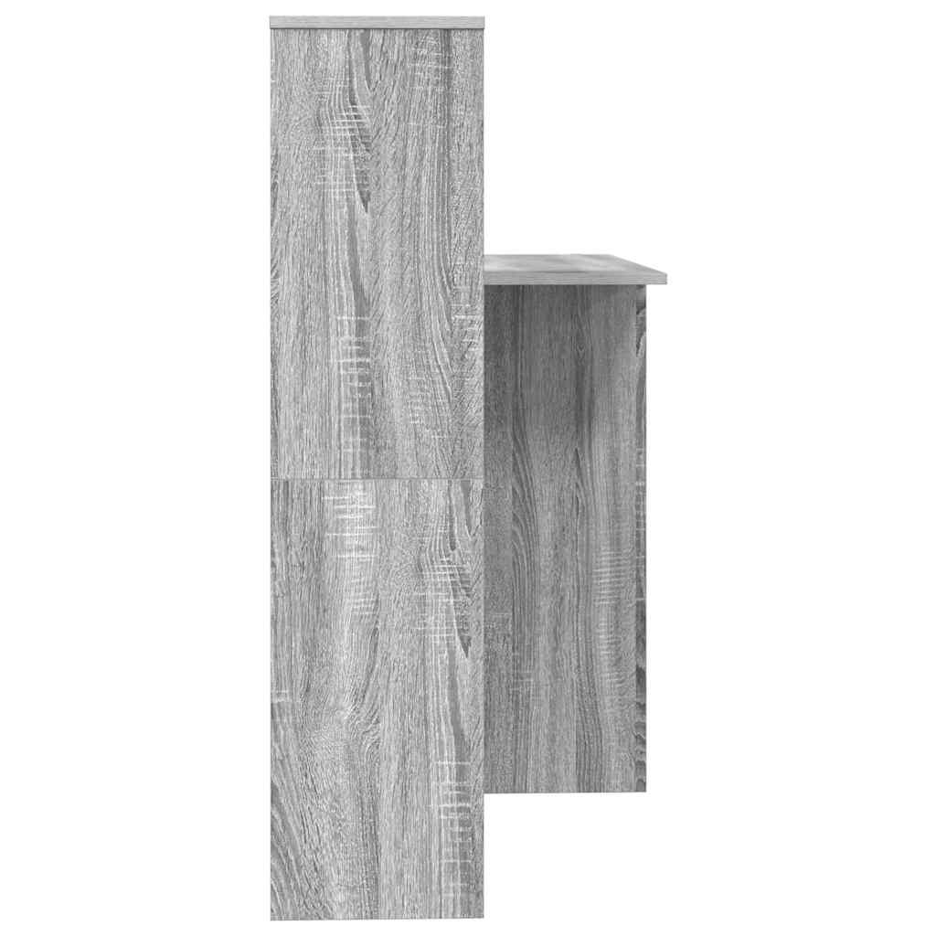 vidaXL Schreibtisch Graues Sonoma 131,5 x 50 x 106,5 cm Holzwerkstoff - Image 6