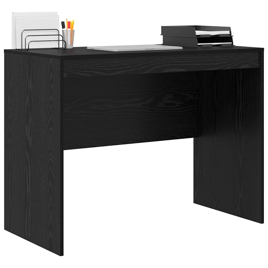 vidaXL Schreibtisch Schwarz Eichen-Optik 100 x 50 x 76 cm - Image 3