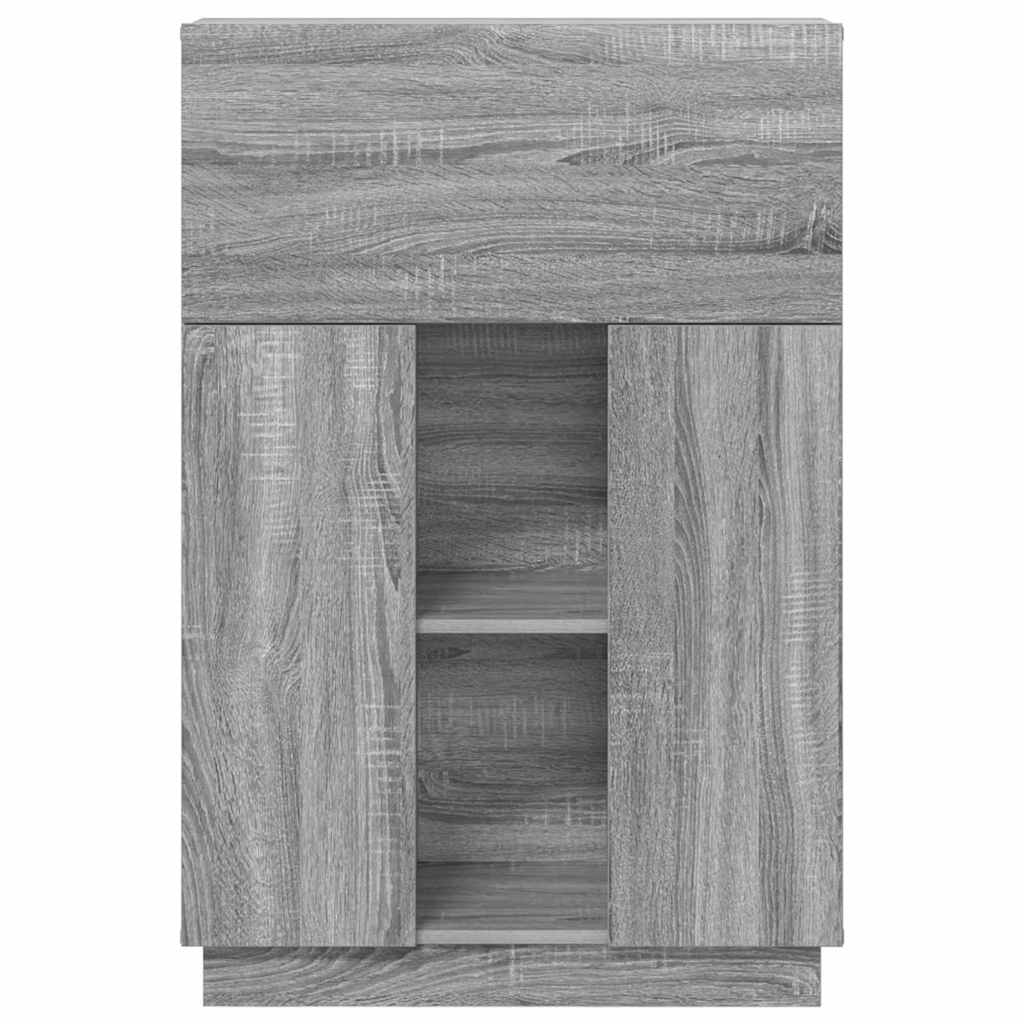 vidaXL Schreibtisch Graues Sonoma 71.5 x 31.5 x 106.5 cm Holzwerkstoff - Image 6