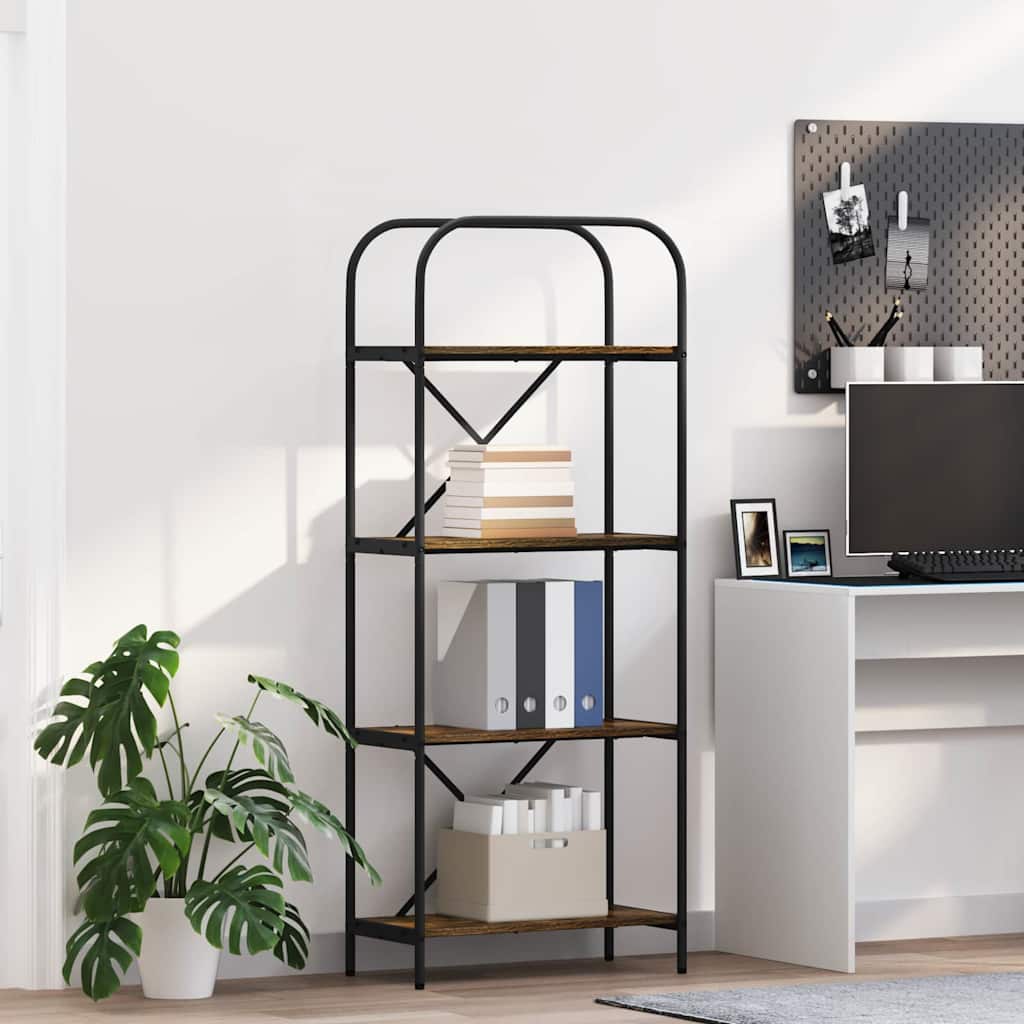 vidaXL Regal Räuchereiche 60 x 30 x 146 cm Holzwerkstoff