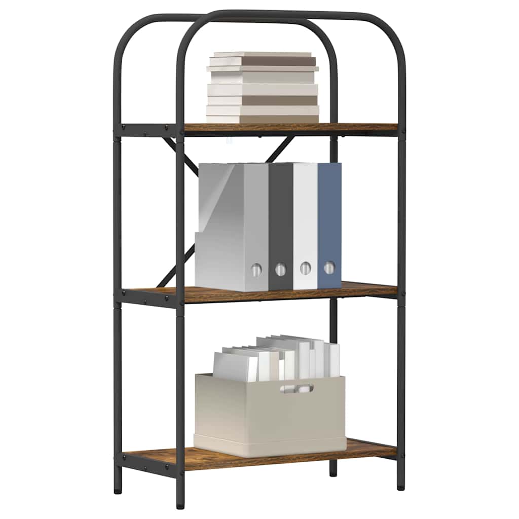 vidaXL Regal Räuchereiche 60 x 30 x 109 cm Holzwerkstoff - Image 3