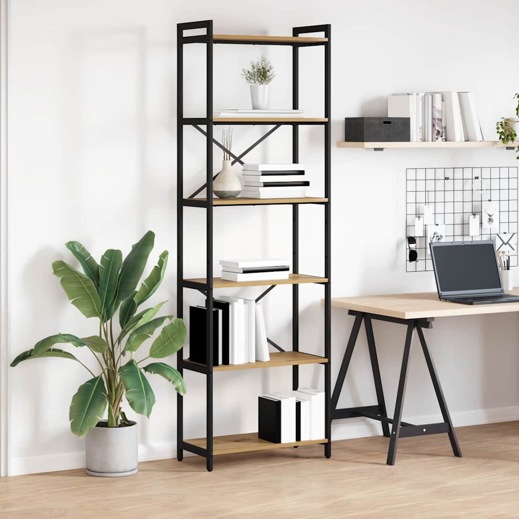 vidaXL Bücherregal Artisan-Eiche 60 x 30 x 188 cm Holzwerkstoff