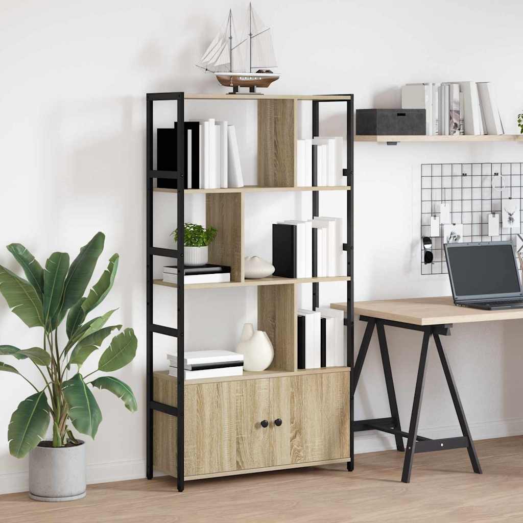 vidaXL Regal Sonoma-Eiche 80 x 30 x 155,5 cm Holzwerkstoff - Image 4