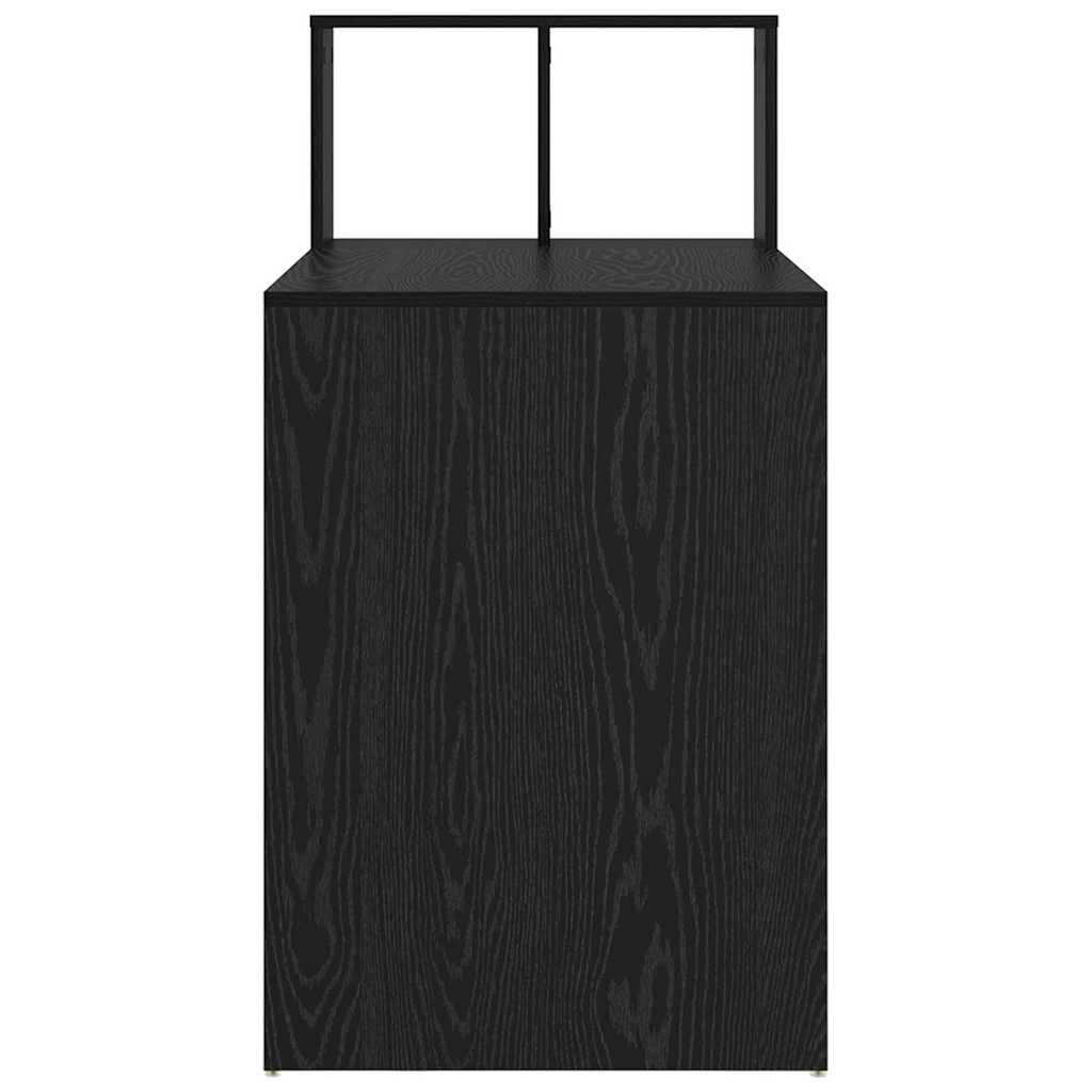 vidaXL Schreibtisch mit Regal Schwarz Eichen-Optik 108 x 55 x 103.5 cm - Image 6