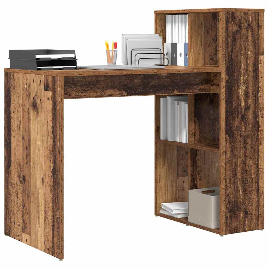 vidaXL Schreibtisch Altholz 108 x 55 x 103.5 cm Holzwerkstoff - Image 3