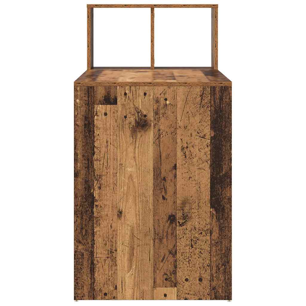 vidaXL Schreibtisch Altholz 108 x 55 x 103.5 cm Holzwerkstoff - Image 6
