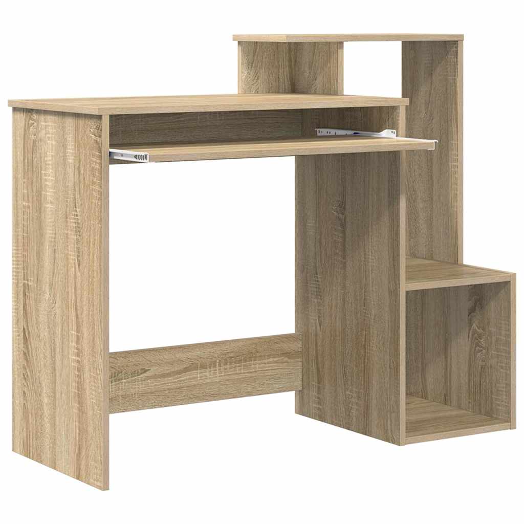 vidaXL Schreibtisch Sonoma-Eiche 106 x 41 x 88.5 cm Holzwerkstoff - Image 5