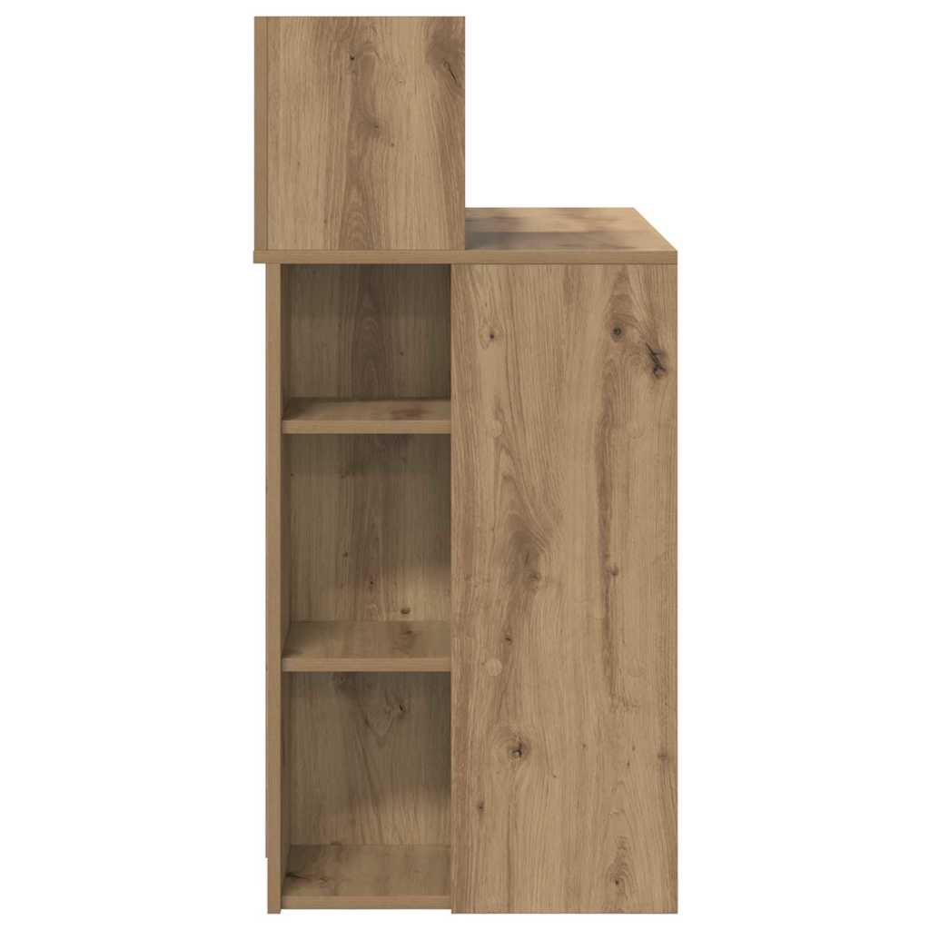 vidaXL Schreibtisch Artisan-Eiche 90 x 48 x 101,5 cm Holzwerkstoff - Image 6
