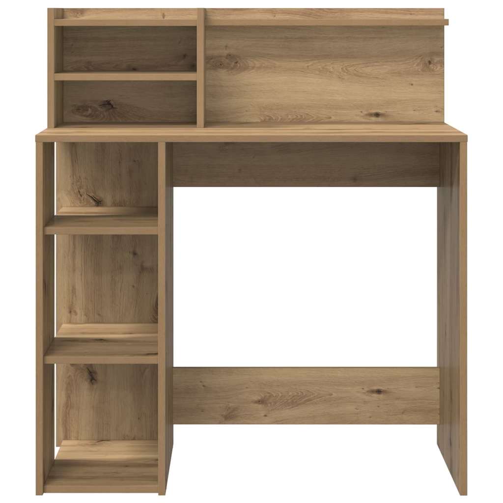 vidaXL Schreibtisch Artisan-Eiche 90 x 48 x 101,5 cm Holzwerkstoff - Image 5