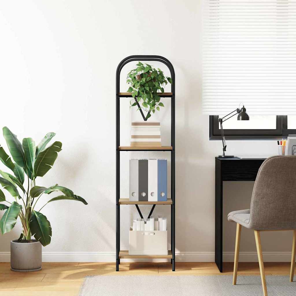 vidaXL Regal Artisan-Eiche 40 x 30 x 146 cm Holzwerkstoff - Image 4