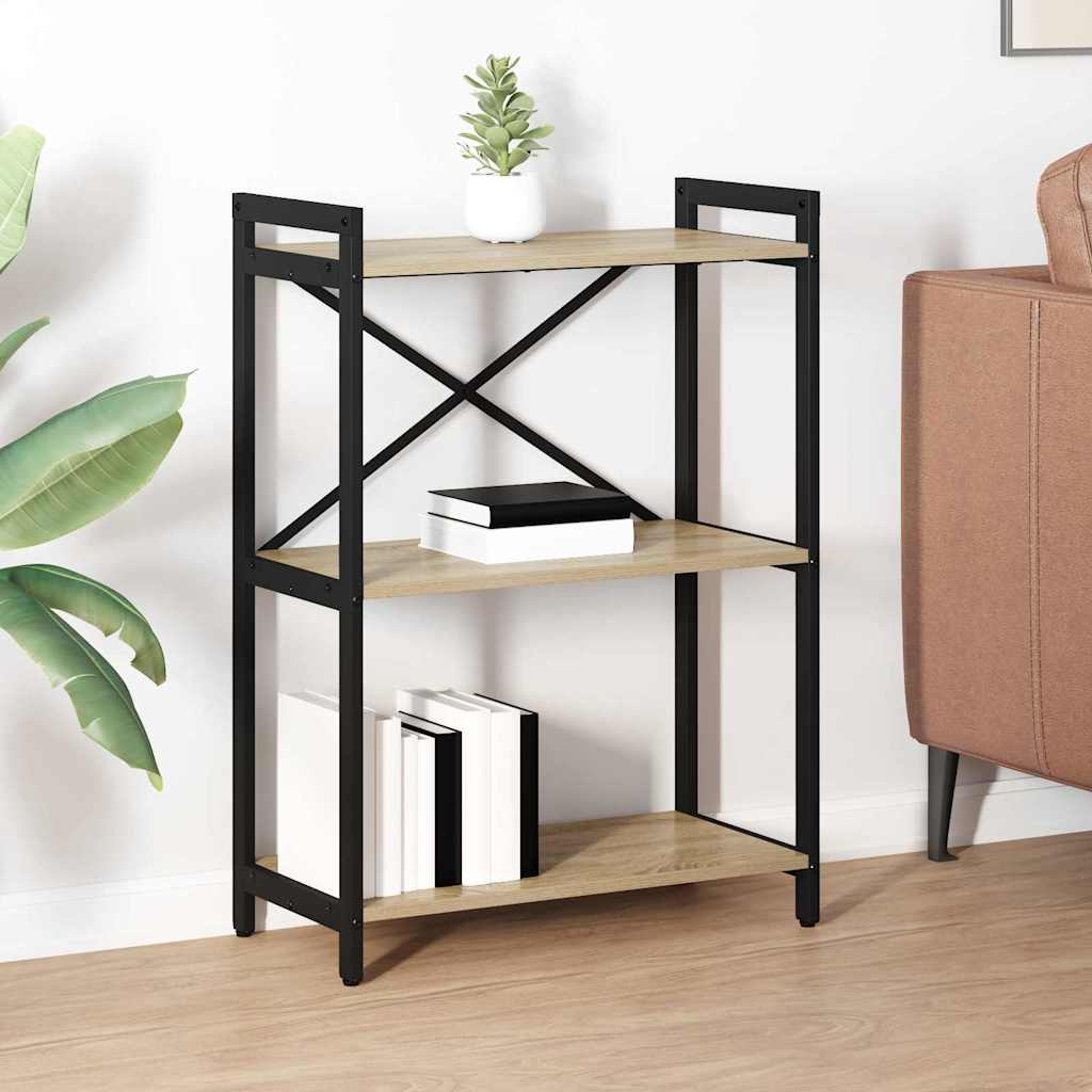 vidaXL Bücherregal Sonoma-Eiche 60 x 30 x 83 cm Holzwerkstoff