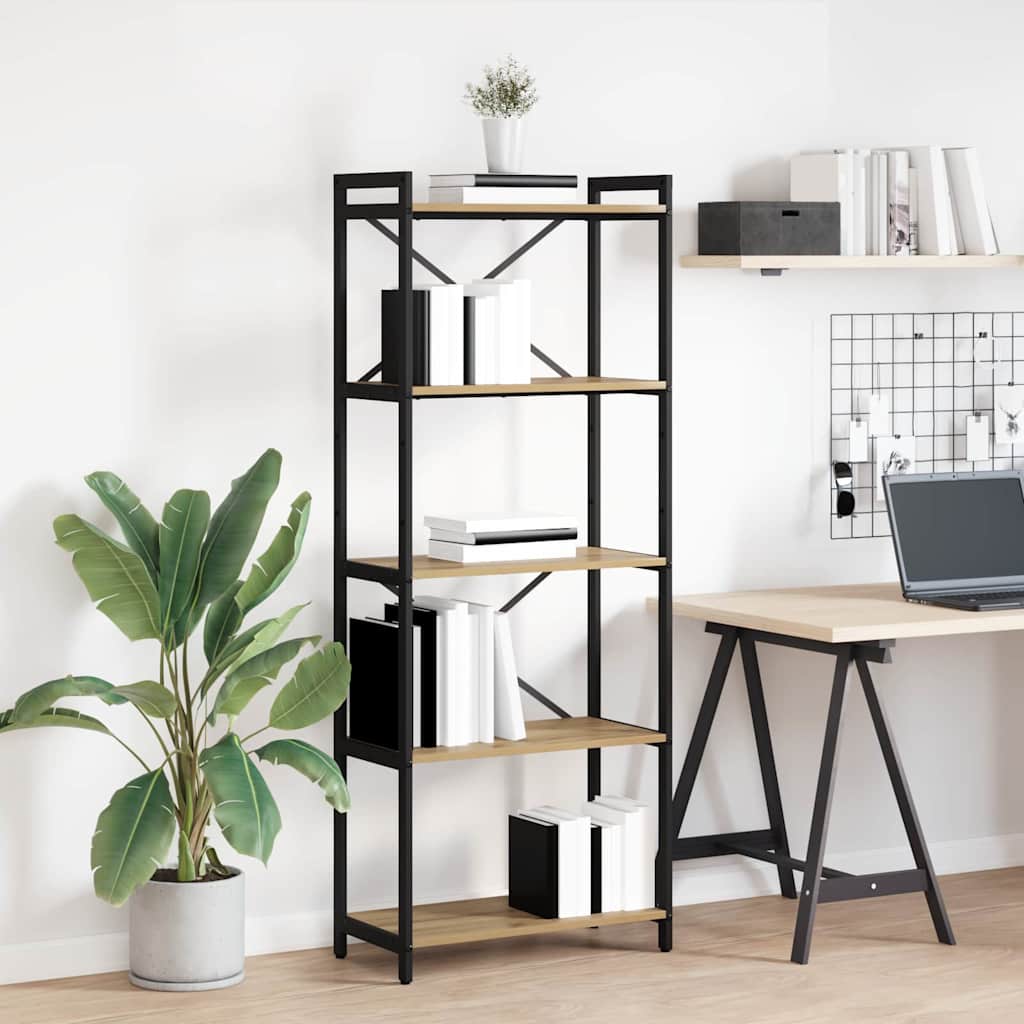 vidaXL Bücherregal Artisan-Eiche 60 x 30 x 153 cm Holzwerkstoff