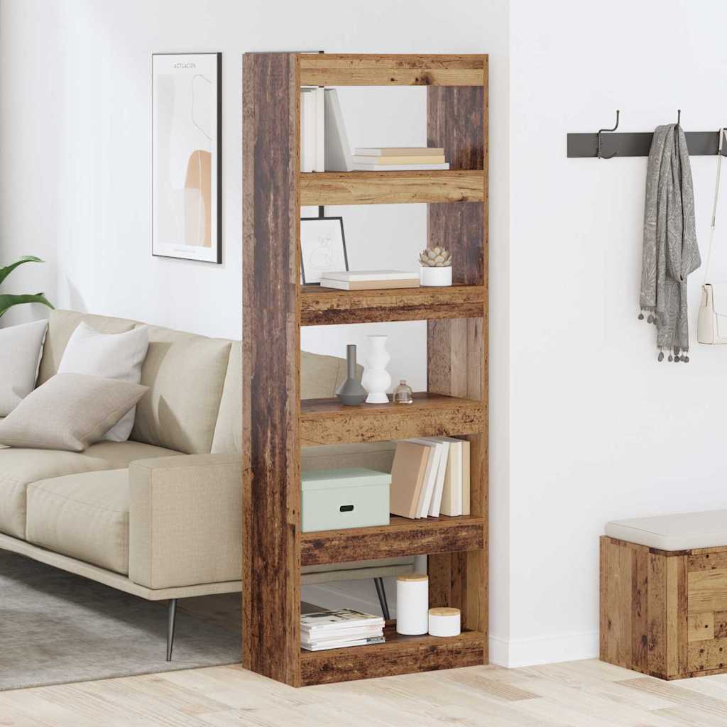 vidaXL Bücherregal Altholz 60 x 30 x 166 cm Holzwerkstoff