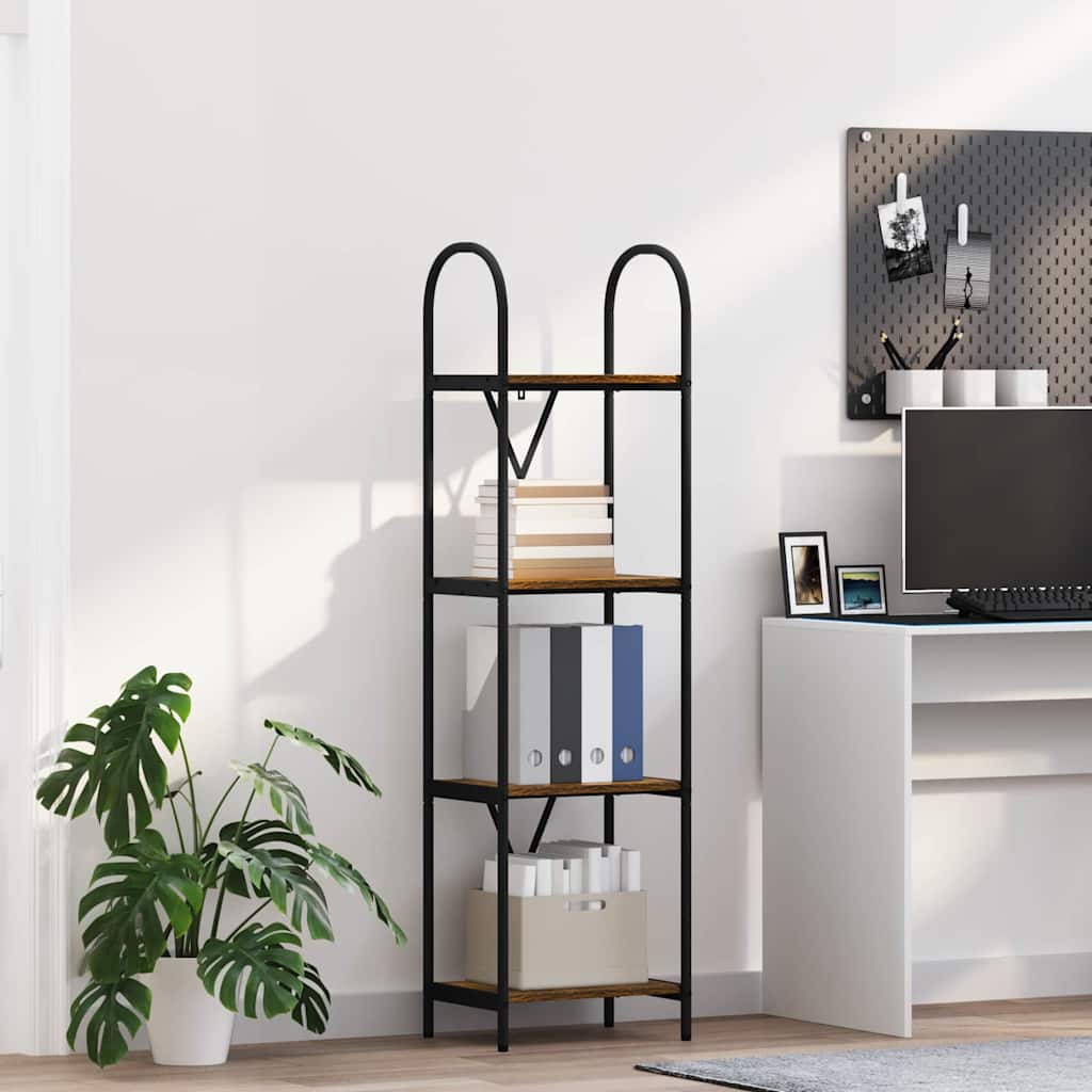 vidaXL Regal Räuchereiche 40 x 30 x 146 cm Holzwerkstoff