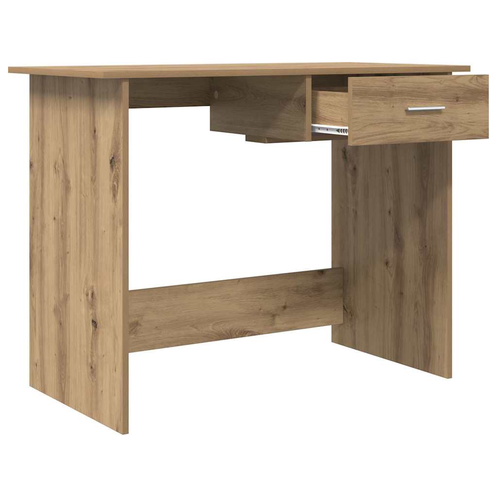 vidaXL Schreibtisch Artisan-Eiche 100 x 50 x 76 cm Holzwerkstoff - Image 5