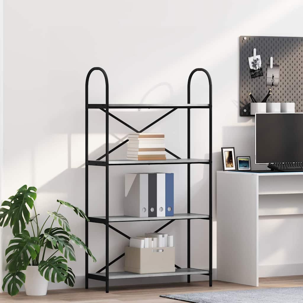 vidaXL Regal Grau Sonoma 80 x 30 x 146 cm Holzwerkstoff