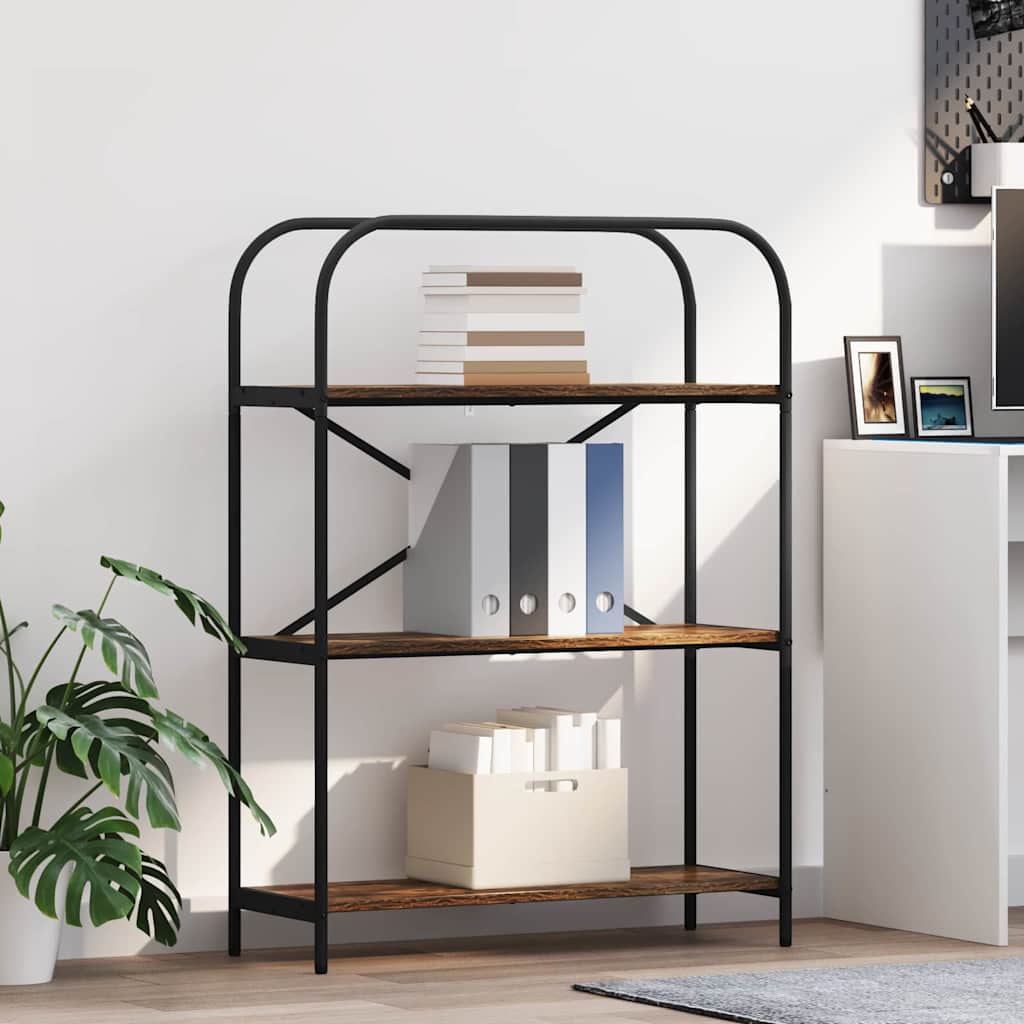 vidaXL Regal Räuchereiche 80 x 30 x 109 cm Holzwerkstoff