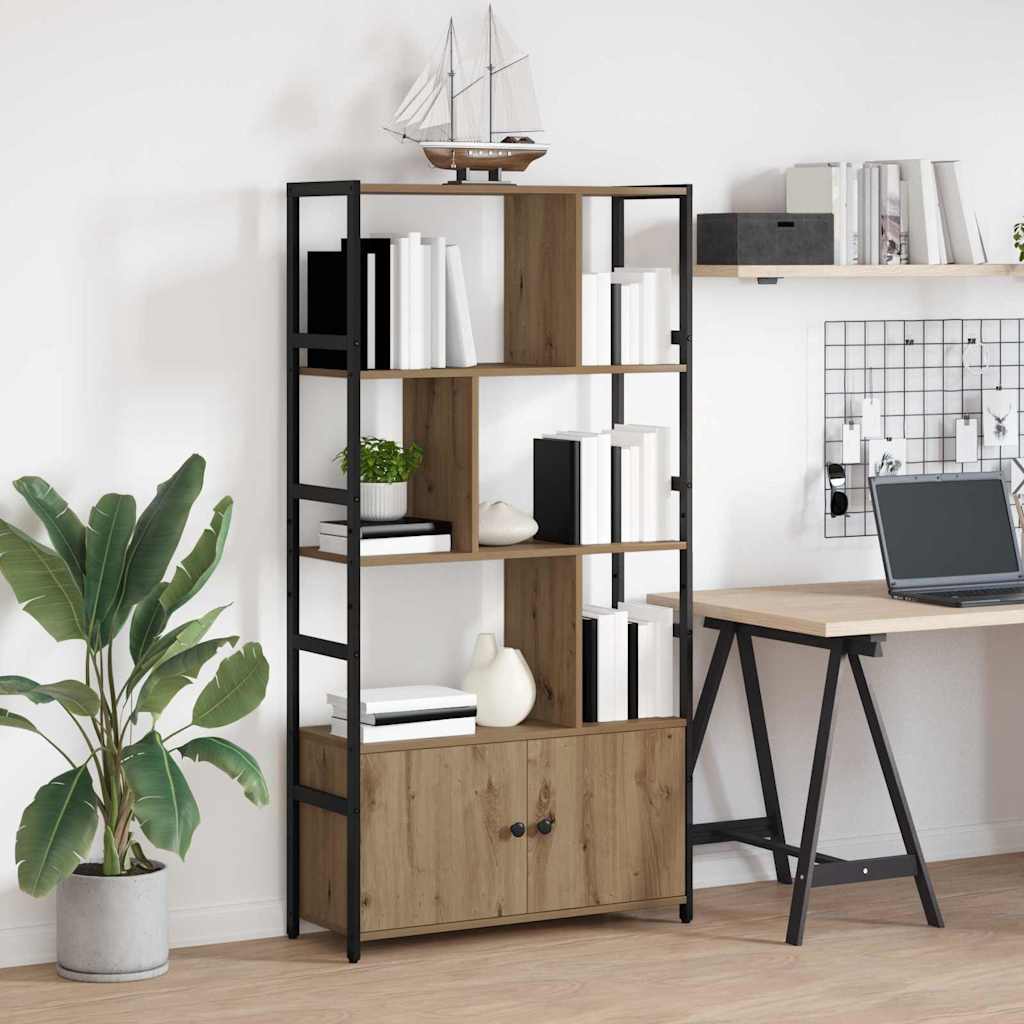 vidaXL Regal Artisan-Eiche 80 x 30 x 155,5 cm Holzwerkstoff - Image 4