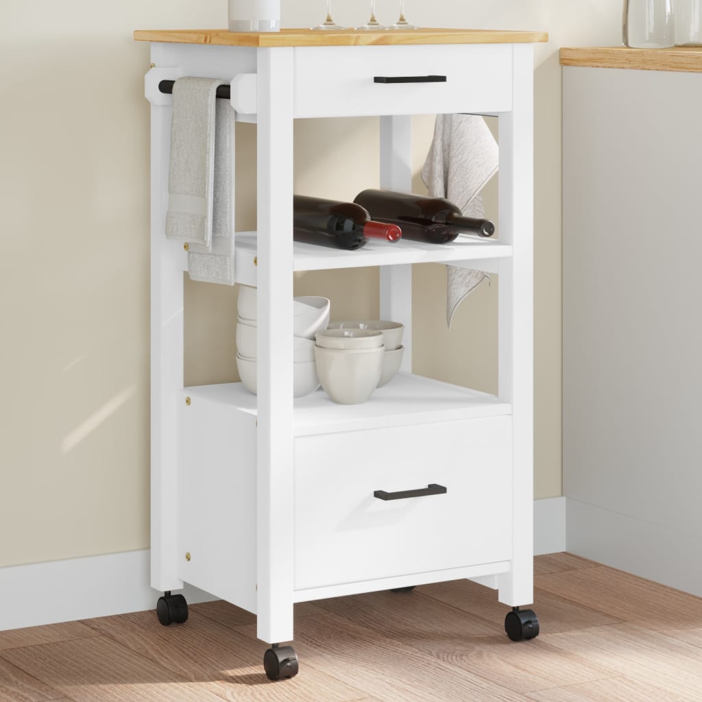 vidaXL Küchenwagen MONZA 48x40x88,5 cm Massivholz Kiefer