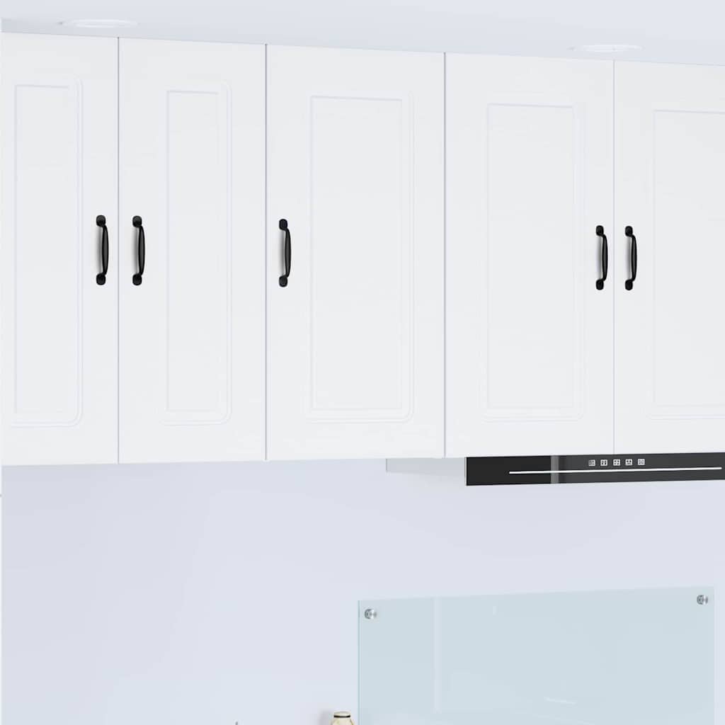 vidaXL Küchenwandschrank mit Regal Weiß 40 x 31 x 80 cm Holzwerkstoff